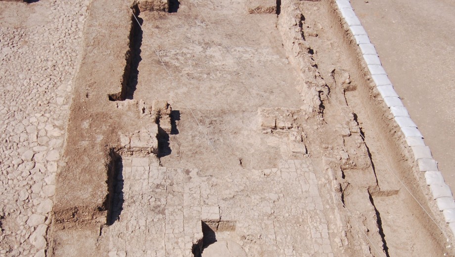 The remains of an Iron Age temple discovered at Tell Tayinat.