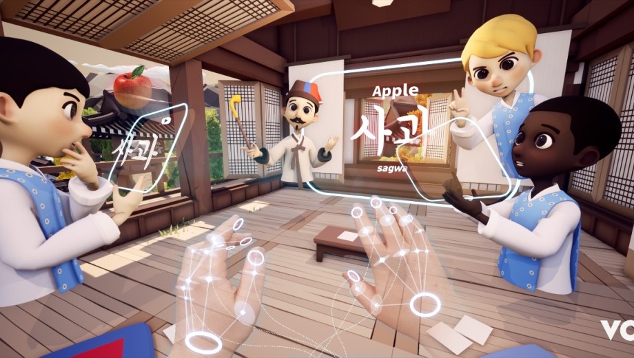 Yoo and his students are working on a virtual reality game to teach the Korean language. Image credit: Image (c) Vrillar 
