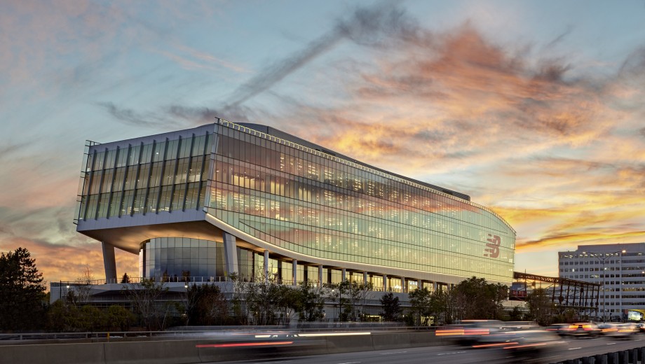 Among Manfredi's designs is the New Balance headquarters in Boston.