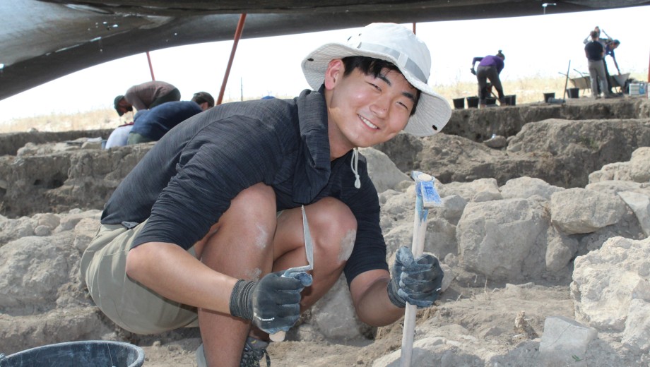 Jonathan Kim, AB'21, AM'21 interned for an archaeological dig at Tell Keisan, Israel, in summer 2018. Today he draws on his humanities background as a software engineer. 