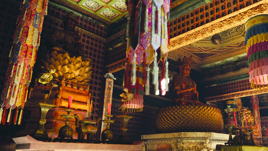 The Dispersed Chinese Art Digitization Project, led by faculty director Wei-Cheng Lin, digitally reconstructed this Chinese Buddha Hall dated to 1444.