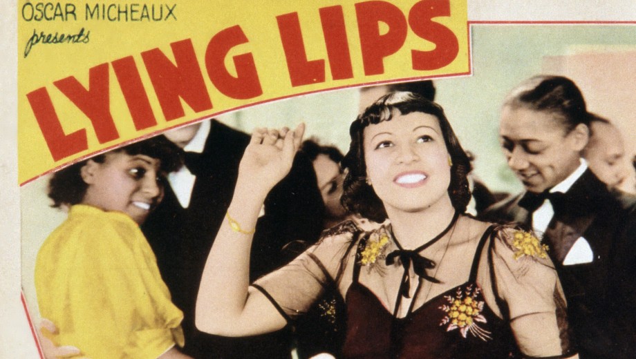 Poster for Oscar Micheaux's film "Lying Lips"